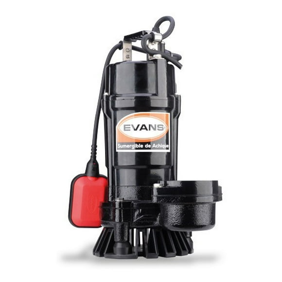 Bomba Sumergible Evans Agua Sucia 1hp Con Flotador 220v
