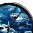 thumbnail image 4 of Shark 9.8 Inch Round Digital Wall Clock - Silent Non-Ticking Battery Operated Clock for Bedroom, Living Room, Kitchen, Bathroom - Easy-to-Read Decorative Clocks, 4 of 6