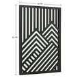thumbnail image 2 of Kate and Laurel Montour Modern Art Plaque Set, 2 Piece 16x24, Black, Contemporary Carved Geometric Wall Art Home Decor for Display, 2 of 8