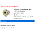 thumbnail image 2 of Alternator - Compatible with 1971 - 1973 Buick Centurion 1972, 2 of 3
