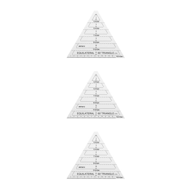 Kearding Reglas de acrílico transparente Regla de diamantes de 45 grados Type1 NO1