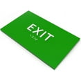 thumbnail image 2 of 6"X4" Exit Sign - Tactile Graphics Grade 2 Braille Text | Modern Utility Wall Mount ADA Compliant Plastic Signs For Schools, Offices, Businesses, Apartments & Restaurants, 2 of 7