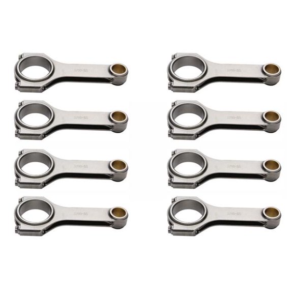 Eagle CRS5700S3D 5.7 in. Forged 4340 Steel Bushed H-Beam Rods for Small Block Chevrolet