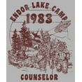 thumbnail image 2 of Men's Star Wars Endor Lake Camp Counselor 1983  Pull Over Hoodie Athletic Heather Large, 2 of 4