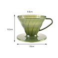 thumbnail image 3 of Taza de filtro de goteo cónico con mango de baristas, soporte para elaboración de cerveza reutilizable para la filtración de té, accesorios para taza C Macarena Taza de gotero de café, 3 of 7