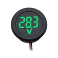 thumbnail image 4 of DC 5-100V LED Voltmeter 3-digit Digital Display Round Two-wire Voltage Meter Voltage Current Monitor Tester For Car Motorcycle, 4 of 9