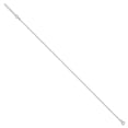 thumbnail image 2 of Sterling Silver 1.3mm Singapore 10in Plus 1in ext. Chain Anklet, 2 of 4