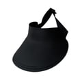 thumbnail image 3 of Sombrero de sol para mujer, portátil, informal, transpirable, con cola de caballo, para playa, para acampar y deportes. Negro, 3 of 9