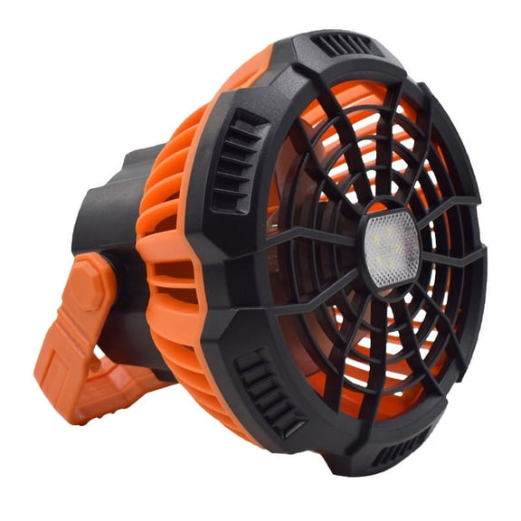 Cumka Portable Camping Fan with LED Lantern for Tents, USB Rechargeable Tent Fan Camping Accessories 25 Hours Work-time 360Head Rotation with Hanging Hook for Camping, Hiking, BBQ, Picnic, Office