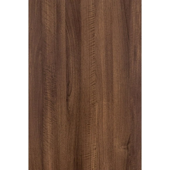 Walnut Wood Contact Paper 16x591 inch Dark Brown Wood Peel and Stick Wallpaper Self-Adhesive Removable Wood Grain Vinyl Wrap Thicken Matte Faux Wooden Look Wall Paper for Furniture Decorative