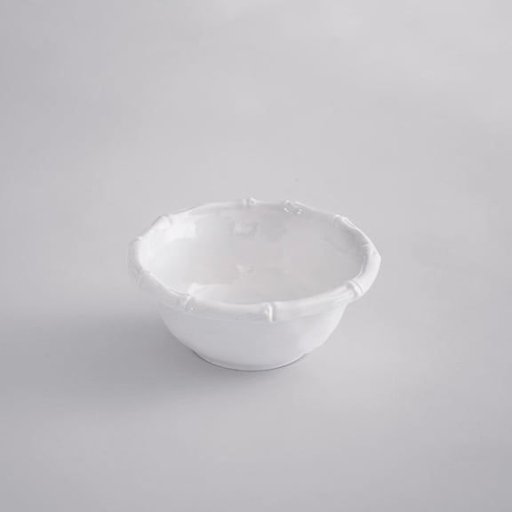 Beatriz Ball VIDA Bamboo Small Dip Bowl  5.75" White  Melamine Serving