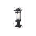 thumbnail image 2 of Elegant Lighting Cambria 7 inch Outdoor Pendant in Black, 2 of 7