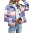 thumbnail image 1 of Chaqueta Zeagoo de franelas para mujer, chaqueta corta a cuadros, 1 of 3