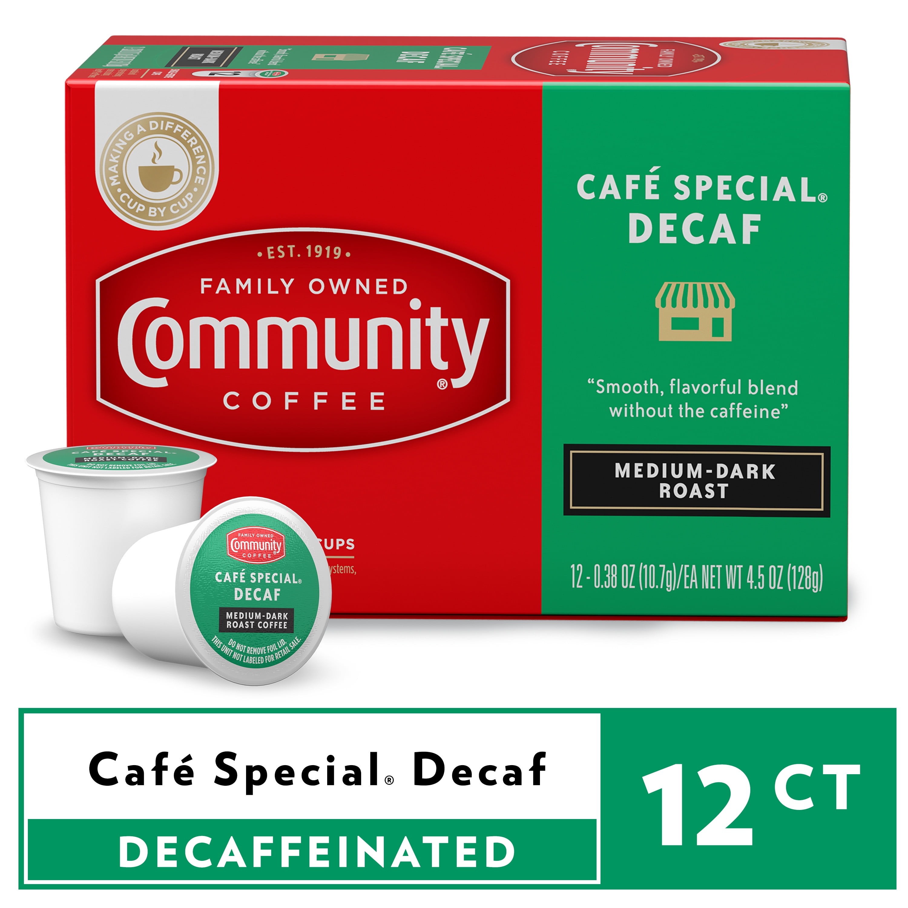 dark decaf k cups