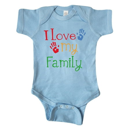 

Inktastic I Love My Family Gift Baby Boy or Baby Girl Bodysuit