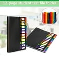 thumbnail image 3 of Mfigree 12 Pockets Expanding File Folder With Labels, File Organizer Paper Document, Portable Monthly Paper Bill Tax Receipt Organizer, Letter A4 Size Document Holder with Blank Labels, 3 of 9