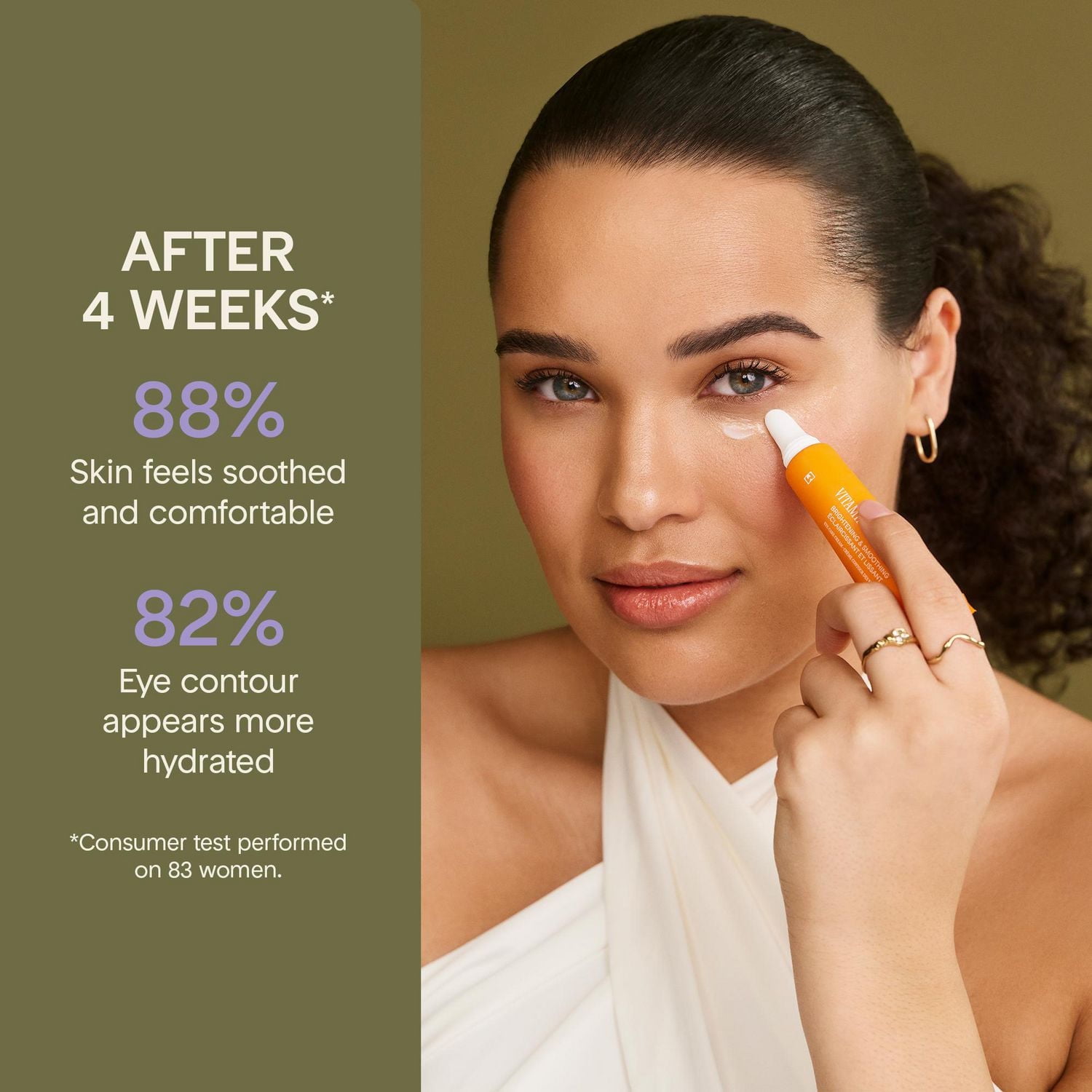 Marcelle Crème contour des yeux éclaircissant et lissant vitamine C + peptide Éclaircissante et lissante, 15 mL