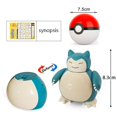 thumbnail image 5 of Pokemon Pokeball Dragonite Elf Ball Deformation Toys, Pocket Monster, Anime Figure Snorlax Dual morfology Model Dolls, regalos para niños, 5 of 5