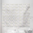 thumbnail image 1 of Dandelion Tapestry, Repeating Elements Spring Season Botany Flowers and Leaves Pattern, Fabric Wall Hanging Decor for Bedroom Living Room Dorm, 5 Sizes, White Multicolor, by Ambesonne, 1 of 1