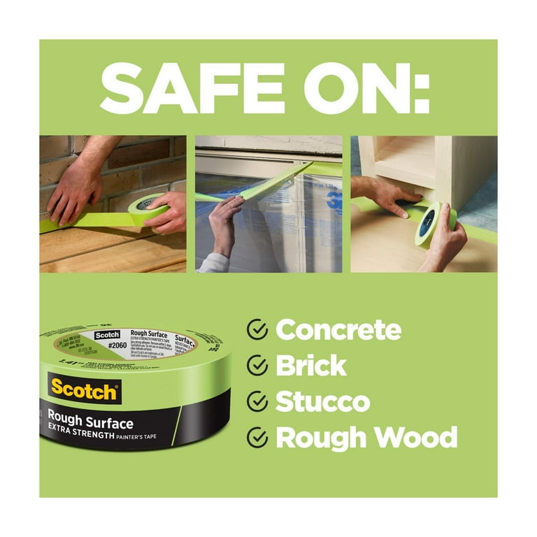 Scotch Rough Surface Painter's Tape, 1.41 in x 60.1 yd, Green, 1 Roll