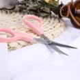 thumbnail image 3 of 2Pcs Curved Sewing Scissors Pointed Tip Shears Embroidery Scissor with Ergonomic Rubber Handle Grip for DIY Craft Thread Cutting Needlework Yarn Sewing (Pink 4. 5inch 3. 5inch), 3 of 8