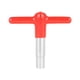 thumbnail image 4 of Llave de tambor Llave de ajuste de tambor Mango en forma de T Multiusos Profesional Antideslizante rojo, 4 of 9