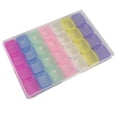 thumbnail image 2 of Caja de puntas de uñas Caja de almacenamiento de exhibición de uñas Caja de almacenamiento de plástico Caja de almacenamiento de uñas 28 Rejilla Respetuoso con el medio, 2 of 8
