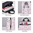 thumbnail image 4 of Naloa Rose Flowers Print Lightweight DayBackpack Suitable for school, work, shopping, travel, etc., 4 of 5
