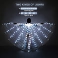 thumbnail image 3 of Luces LED Alas de Isis para danza del vientre - Alas de danza del ángel resplandecientes para danza del vientre con palos telescópicos Varillas flexibles para adultos y niños Blanco, 3 of 5
