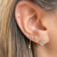 thumbnail image 5 of Top-kevin Stud Hoop Earrings Set for Women, 4pcs Hoop Huggie Earrings Stacks, Cute Earrings Jewelry for Her/Women, 5 of 10