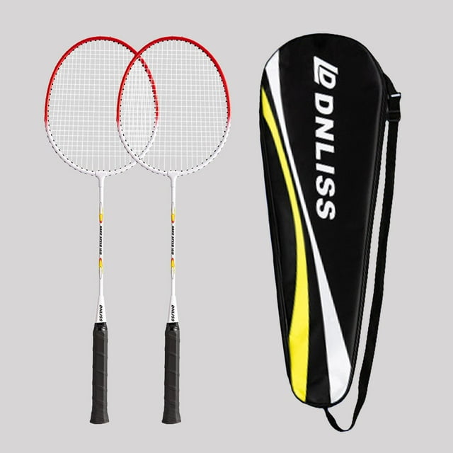 Almencla 2 Piece Badminton Racket Set Badminton Equipment Badminton Racket for Adults and with Bag