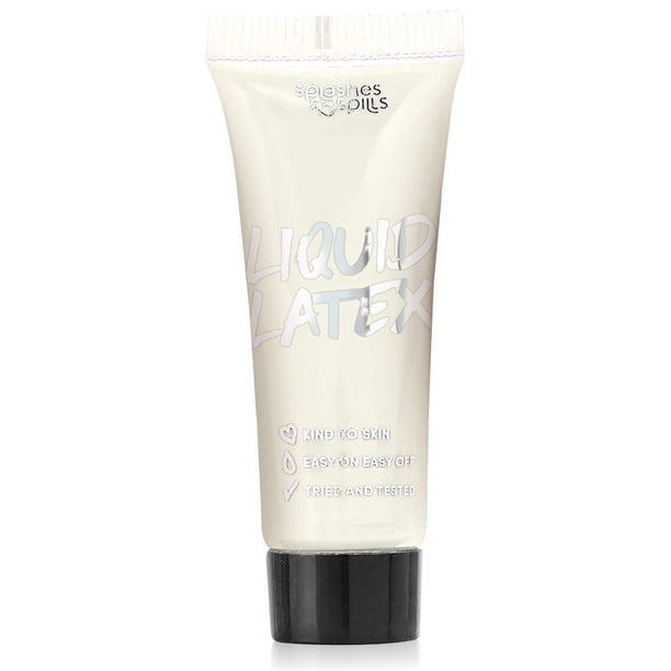 Pintura líquida de látex para rostro y cuerpo - Efectos especiales para disfraces y maquillaje de Halloween - Segura para todo tipo de piel - Fácil de poner y quitar - 30 ml - de Splashes & Spills