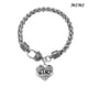 thumbnail image 2 of Corazón Bangle Charm Pulsera Rhinestone Maestro Mamá Ceystal Regalo Familia Cumpleaños Abuela Cadena Hija Pulseras, 2 of 5