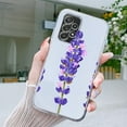 thumbnail image 1 of Cartoon Sunflower Flower Lavender Purple Soft Silicone Protective Transparent Phone Case For Samsung Galaxy A73 A53 A33 A23 A22 A13 A52 A32 5G A71 A51 A41 A31 A21s A11 Gift For Valentines/Easter/Girls, 1 of 4