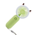 thumbnail image 2 of VONKY Compact Portable Fan With LED Night Light And Strong Wind For Travel And Shopping LED Night Light Yellow green, 2 of 6