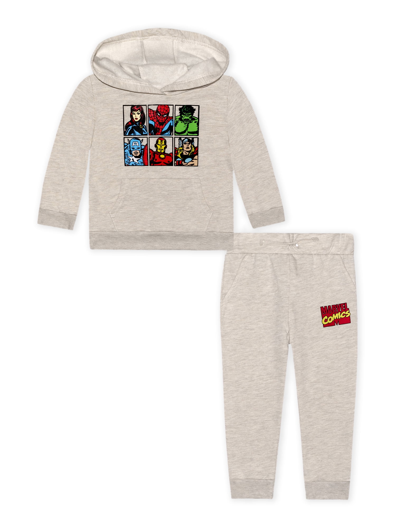 Hello Kitty Infant Toddler Girls 2 PC Gray Fleece Hoodie Jacket Pants Set 