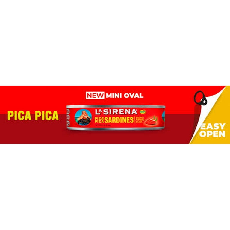 LA SIRENA OVAL SARD. PICA PICA 15 OZ - Walmart.com