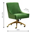 thumbnail image 3 of TOV Furniture Beatrix Green Office Swivel Chair, 3 of 3