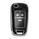 thumbnail image 1 of Funda de llave de coche TPU con borde en tono negro y plateado para Opel para Vauxhall para Astra HJK 2010-2019 - Funda de control remoto de 3 botones, 1 of 6
