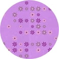 thumbnail image 1 of Ahgly Company Indoor Round Patterned Violet Purple Area Rugs, 8' Round, 1 of 6