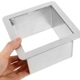 thumbnail image 4 of Drop-in Trash Chute Stainless Steel Square Built-in Countertop Waste Trash Chute Grommet, 4 of 4