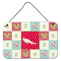 Carolines Treasures CK5353DS812 8 x 12 in. White Peacock Peafowl Love Wall or Door Hanging Prints