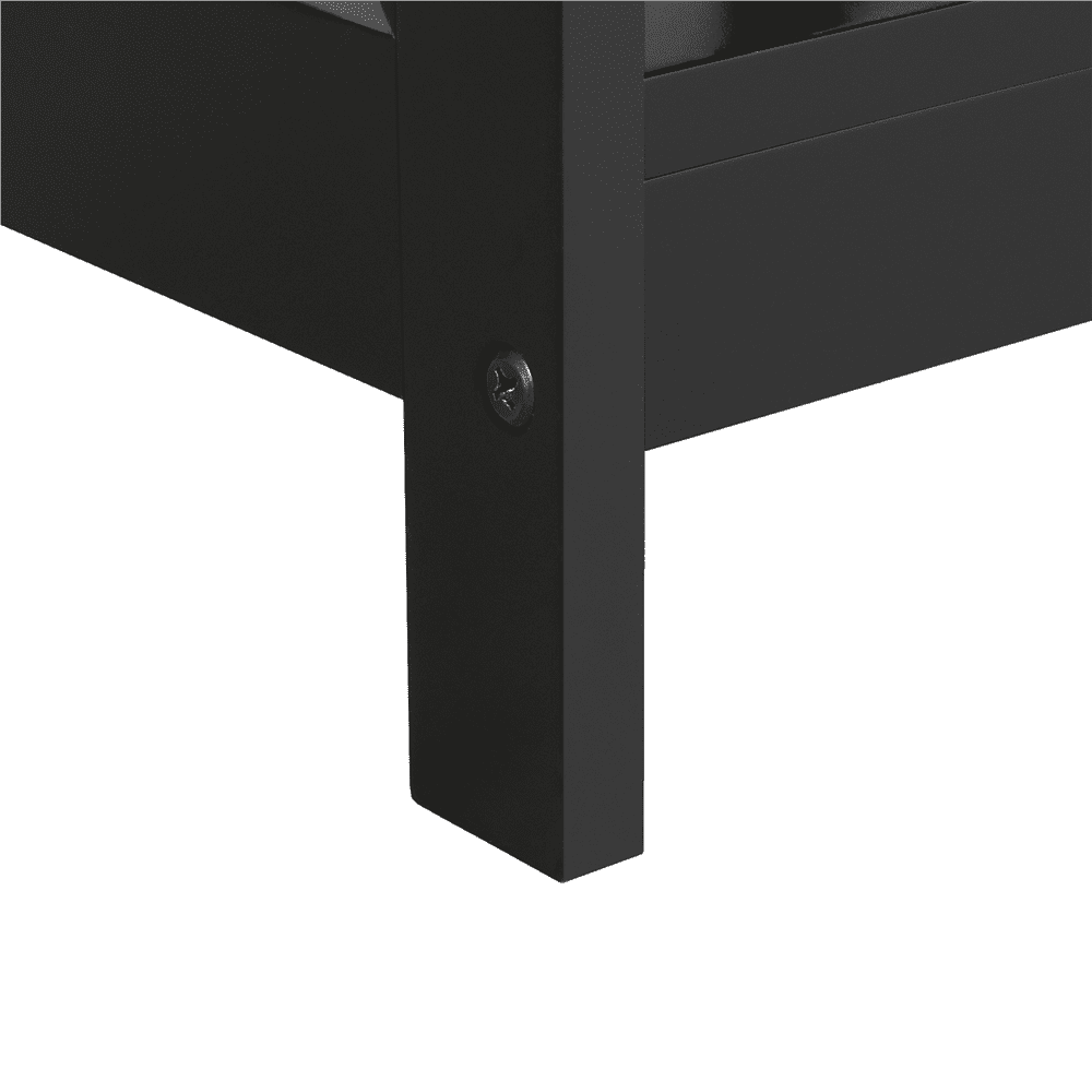 Yaheetech Modern X Design Coffee Table with Storage Shelf, Black