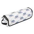 thumbnail image 2 of Hair Tool Organizer Bag with Heat Resistant Mat Removable Travel Storage Case for Hot Air Brushes Curling Irons Cartoon Turtle Pattern, 2 of 8