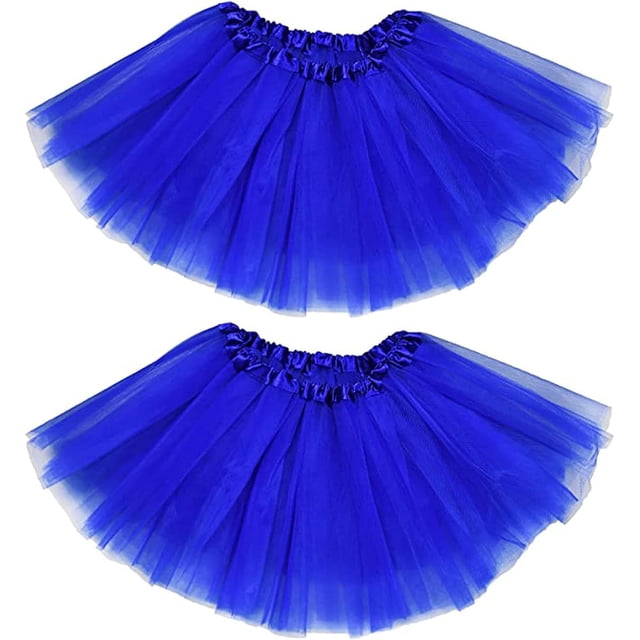 Faldas tutú para niñas y mujeres, disfraz de baile, fiesta de Navidad y Halloween, vestido de tul de ballet, paquete de 1-2