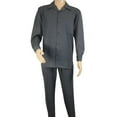 thumbnail image 3 of Men's MONTIQUE Two Piece Set Walking Leisure Suit Long Sleeves 1641 Gray, 3 of 8