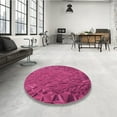 thumbnail image 4 of Ahgly Company Machine Washable Indoor Rectangle Transitional Neon Pink Area Rugs, 7' x 10', 4 of 7