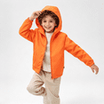 thumbnail image 5 of Samdudou Kids Lightweight Waterproof Rain Jacket - Toddler Boys Girls Softshell Hooded Raincoat Windbreaker Outdoor Hiking Travel Size 3-12, 5 of 10