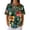 Green, variant on Womens Tops Short Sleeve Polo Shirts for Women V Neck Blouses Summer Tunics Shirts with Collar Henley Waffle Knit Hawaiian Shirt