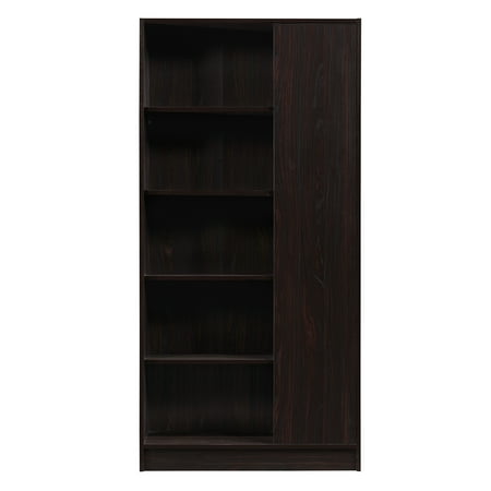 - Annabelle Mid Century Finished Faux Wood Bookcase, Walnut